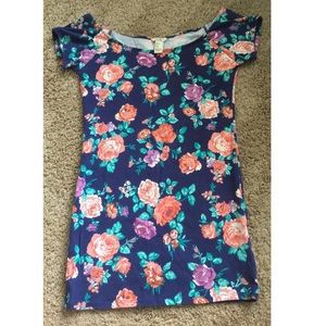 Floral skintight dress